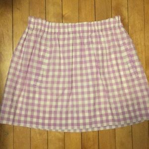 A Jcrew checkered skirt